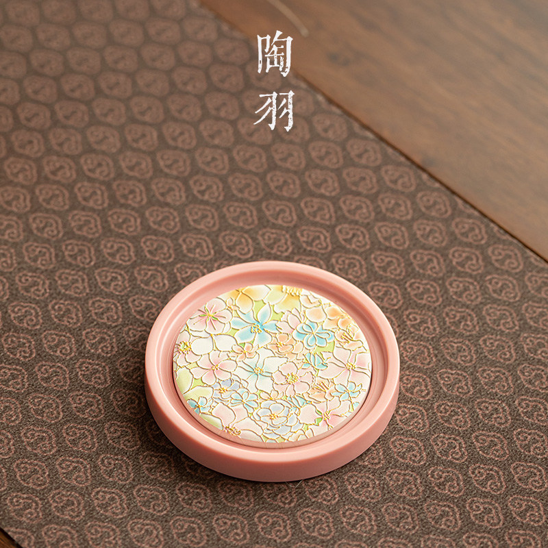 金玉满堂金丝万花杯垫防烫