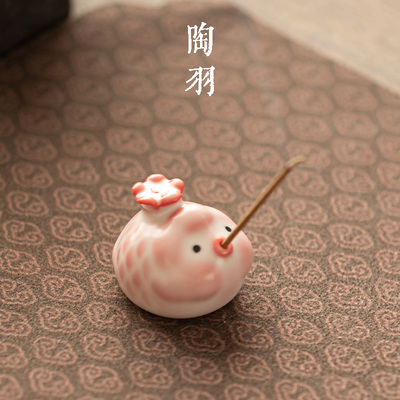 猪油冻鱼泡泡茶宠线香插