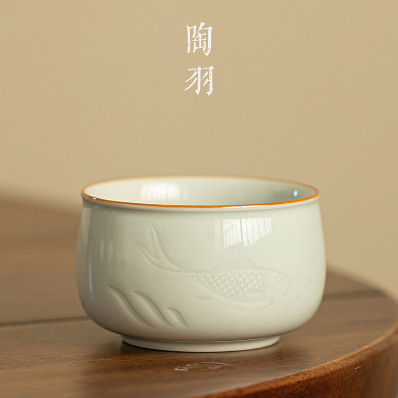 古蓝莲蓬禅定杯功夫茶具