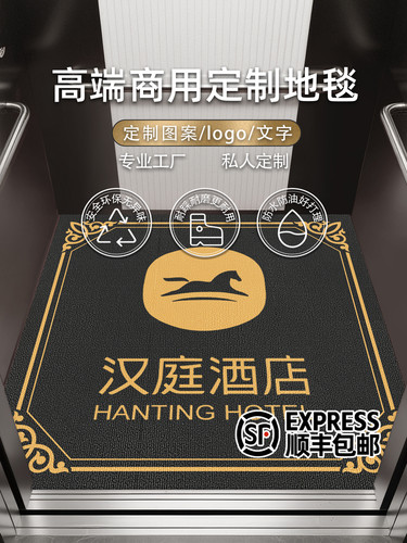 商用电梯地毯垫定制logo雪妮丝轿厢地毯防滑蹭脚垫刮沙蹭泥一冲净
