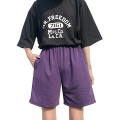 Korean version of Harajuku BF style big pocket lovers casual sports Capris loose student shorts