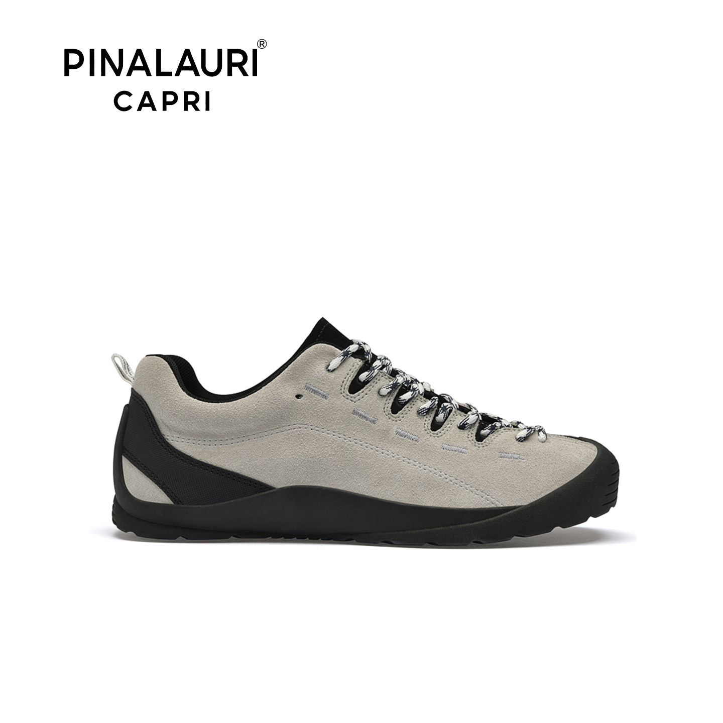 意大利PIALAURI CAPRI真皮增高健步鞋男户外登山鞋系带休闲运动鞋