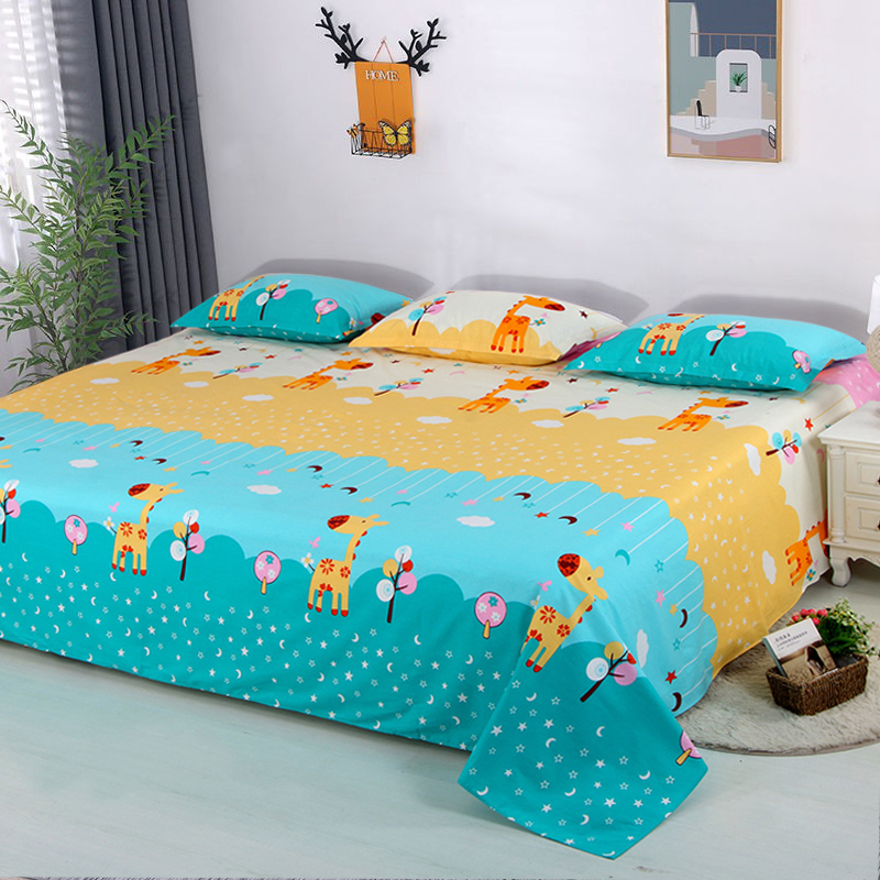 大炕单纯棉磨毛加大榻榻米床单