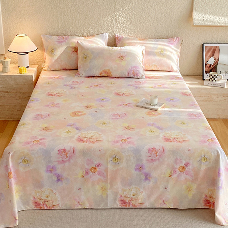 加厚纯棉磨毛床单双人卧室全棉单