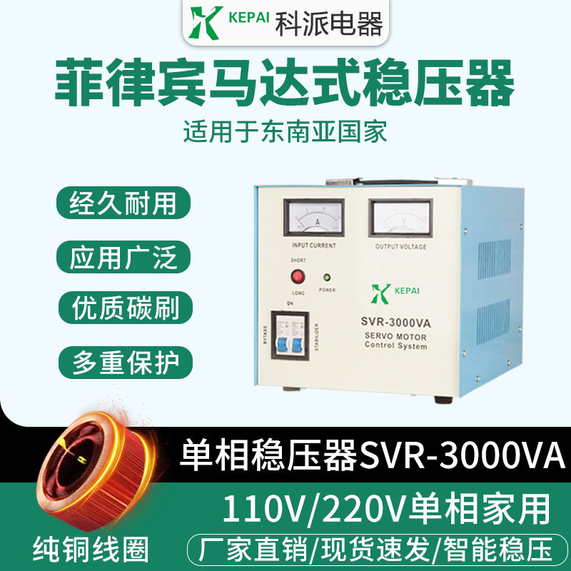 菲律宾交流稳压器3000W自带