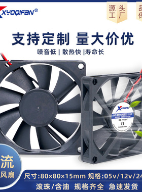 直供DC8015直流风扇 5V 12V 24V电脑显卡CPU 孵化器散热风扇