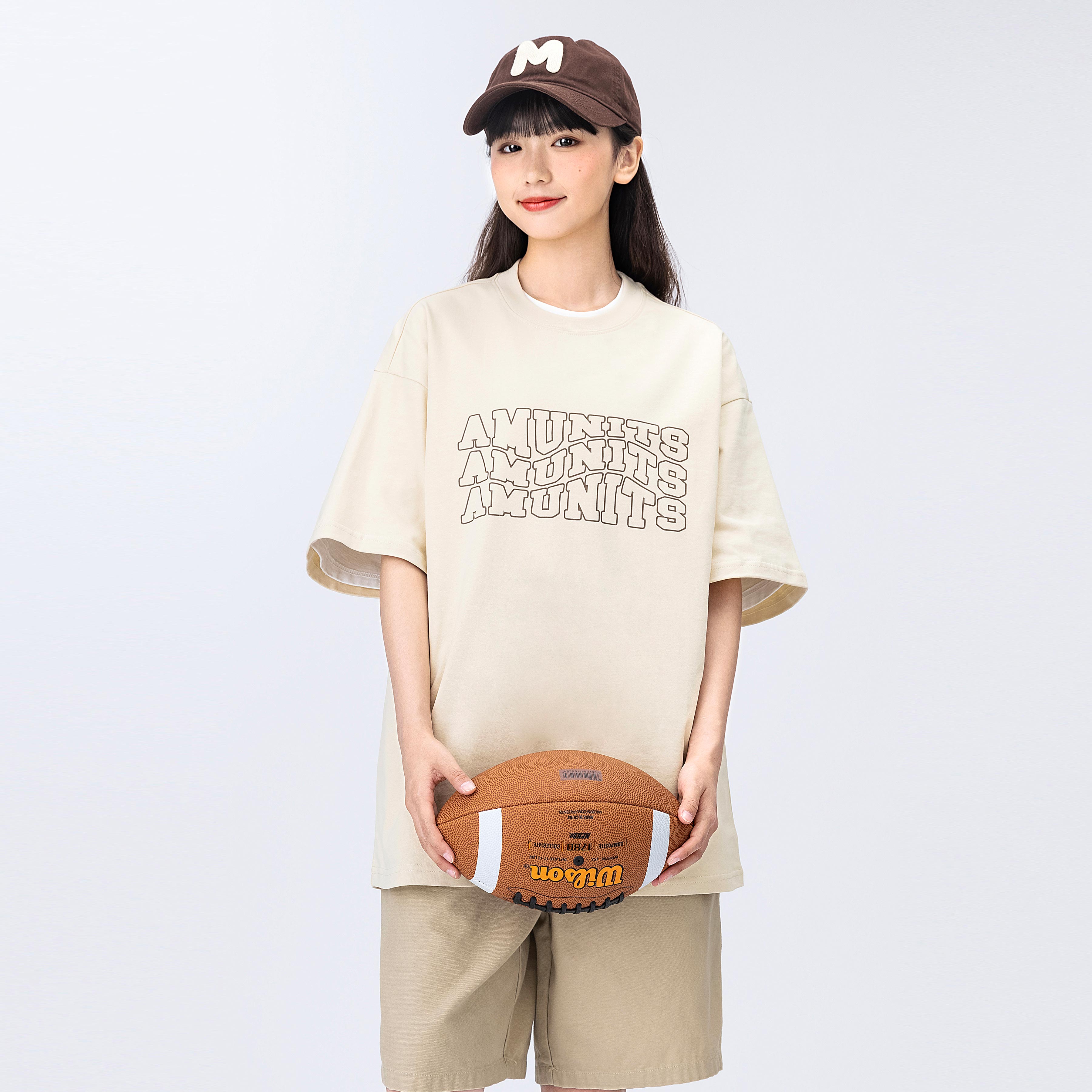 短袖日系复古印花中性