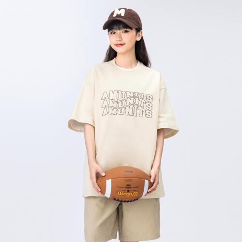 短袖日系复古印花中性