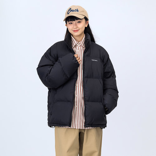 MANNSTU 2025冬季日系复古宽松立领棉服女情侣工装休闲棉衣外套男