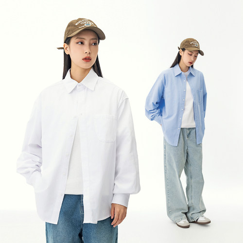 男女同款情侣休闲衬衫上衣