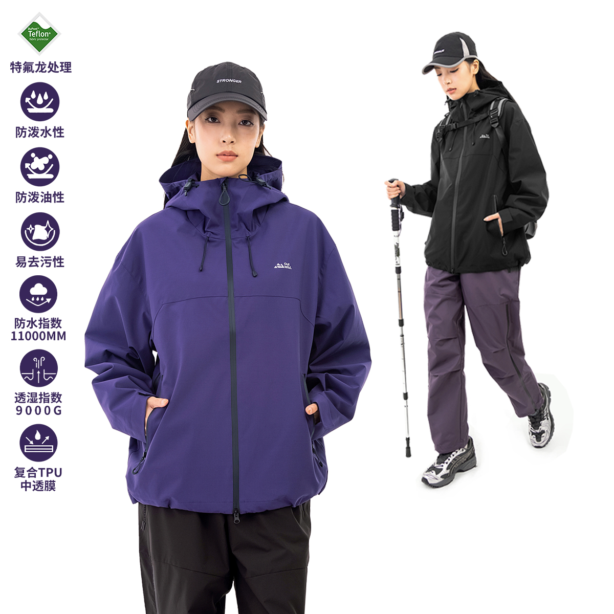 MANNSTU 春季美式复古纯色立领夹克潮流外套休闲宽松复古情侣上衣