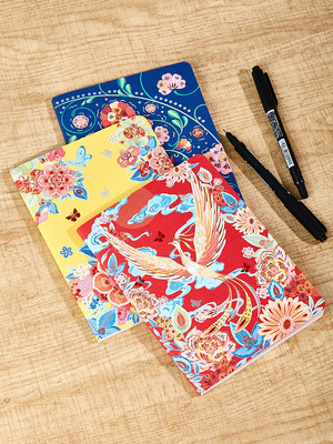 西博文创唐朝纹饰笔记本