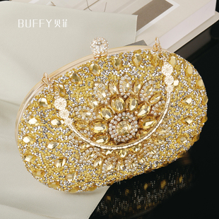 镶钻晚宴手提包女宴会手包晚礼服小包包搭配穿旗袍 手拿包 包晚装