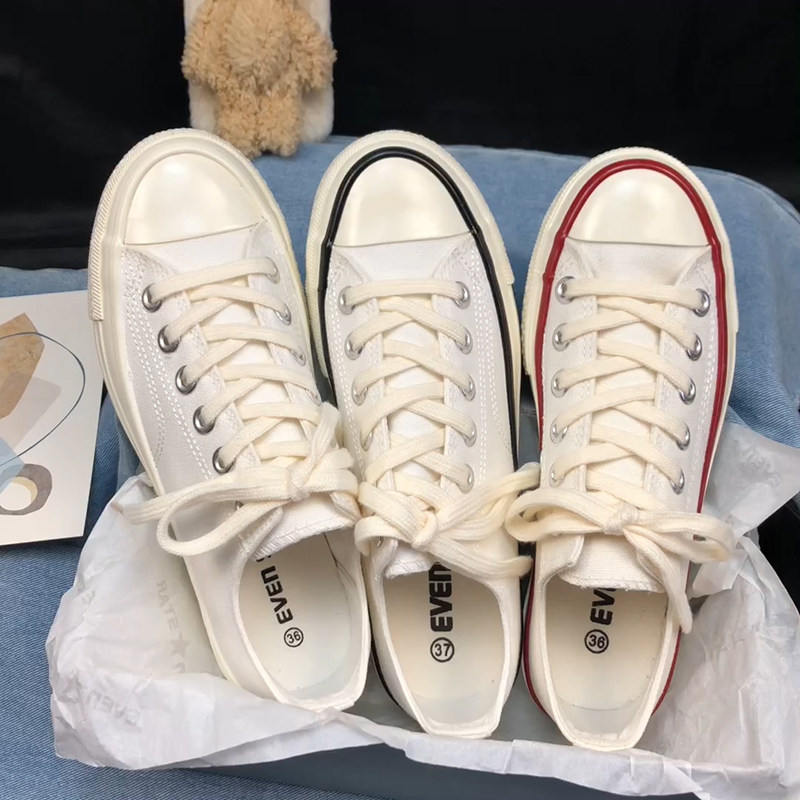 经典复古小白鞋2026新款休闲板鞋1970s白色低帮帆布鞋男女款布鞋
