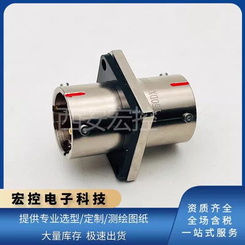 Y50DX系列圆形连接器Y50DX-2004ZS10穿墙式插座4芯连接器
