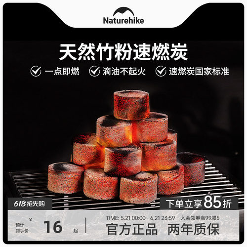 naturehike挪客户外烧烤速燃炭