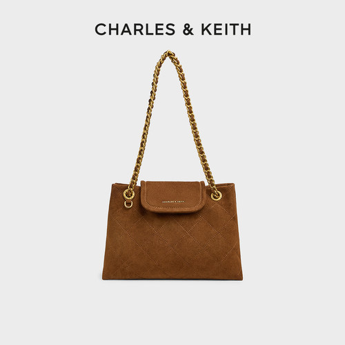 CHARLES＆KEITH时尚菱格链条包