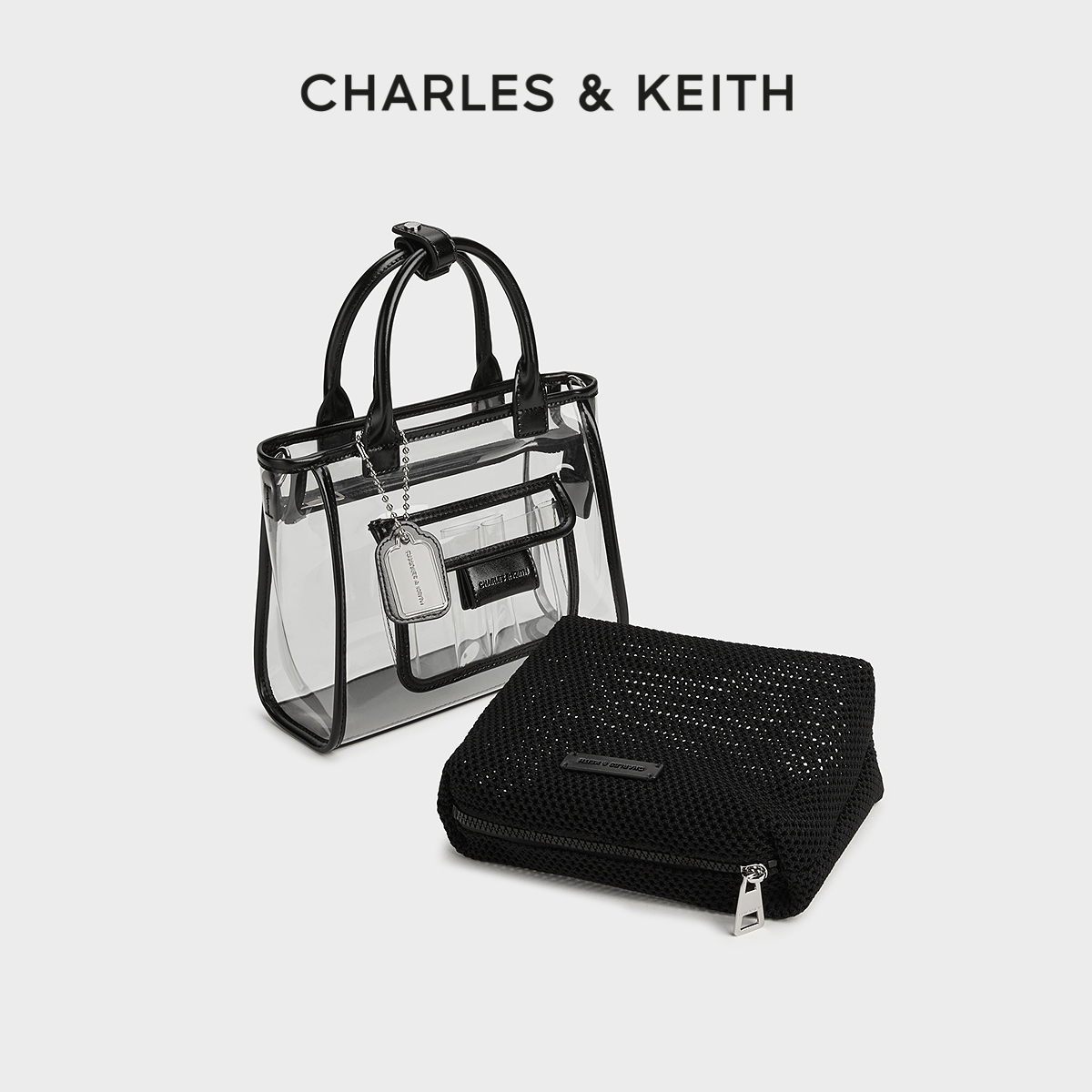 透明子母洗漱托特包CHARLESKEITH