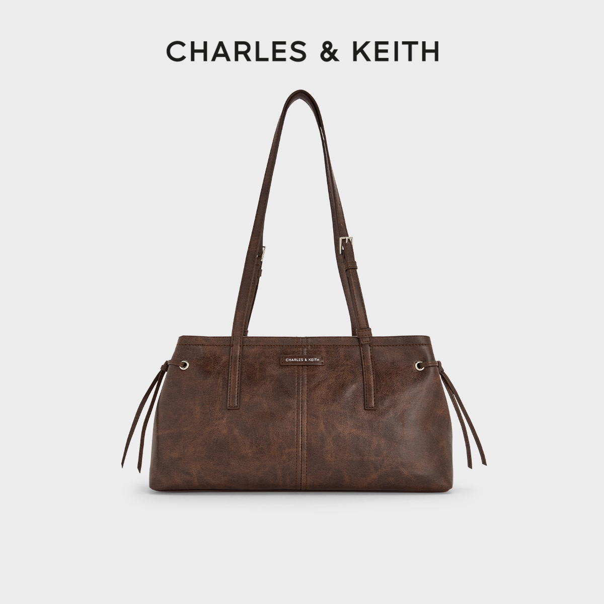 CHARLESKEITH复古长肩带腋下包