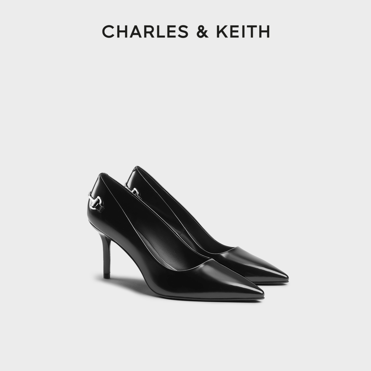 CHARLESKEITH气质通勤尖头高跟鞋