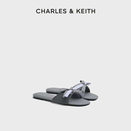 时尚蝴蝶结凉拖鞋CHARLESKEITH