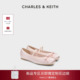 70381181蝴蝶结玛丽珍芭蕾舞鞋 CK1 新年礼物 CHARLES&KEITH女鞋
