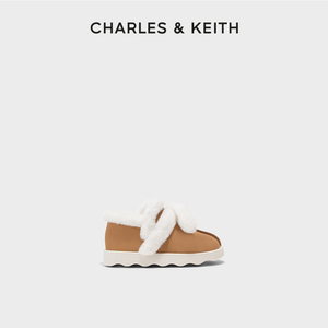 CHARLES&KEITH秋冬女靴CK9-91850010毛绒厚底儿童雪地靴童靴女鞋