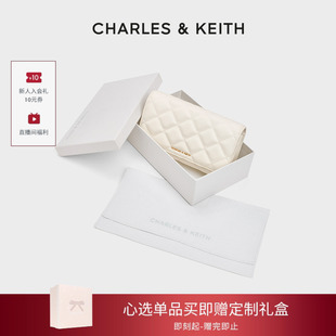 [新年礼物]CHARLES&KEITH女包CK6-30681237菱格链条斜挎包钱包