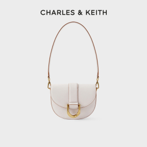 CHARLES＆KEITH CK2-80781454小号马蹄扣饰Gabine马鞍包腋下包女