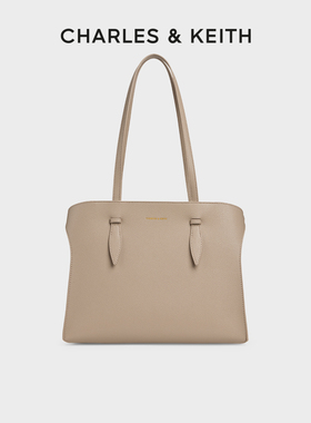 CHARLES&KEITH25冬新款CK2-30782735简约通勤大容量托特包单肩包