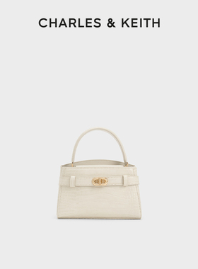 CHARLES&KEITH春季女包CK2-50270880-1鳄鱼纹斜挎手提凯莉包婚包