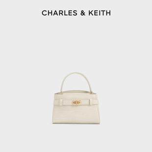 1鳄鱼纹斜挎手提凯莉包婚包 50270880 CHARLES&KEITH春季 女包CK2