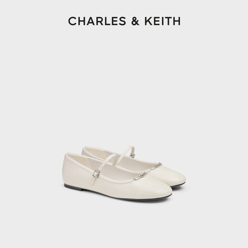 CHARLES＆KEITH复古平底玛丽珍鞋