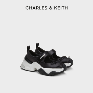 运动鞋 CHARLES&KEITH春季 71960007蝴蝶结厚底芭蕾老爹鞋 CK1 女鞋