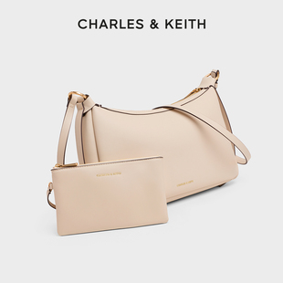 CHARLES&KEITH25秋新款 20671783复古柔软简约手提单肩腋下包 CK2