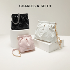 CHARLES&KEITH秋季女包CK2-60782390单肩斜挎托特包流浪包婚包女