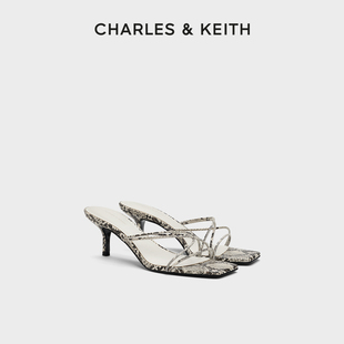新款 凉拖鞋 CK1 细带高跟鞋 60920424简约时尚 CHARLES&KEITH26春季