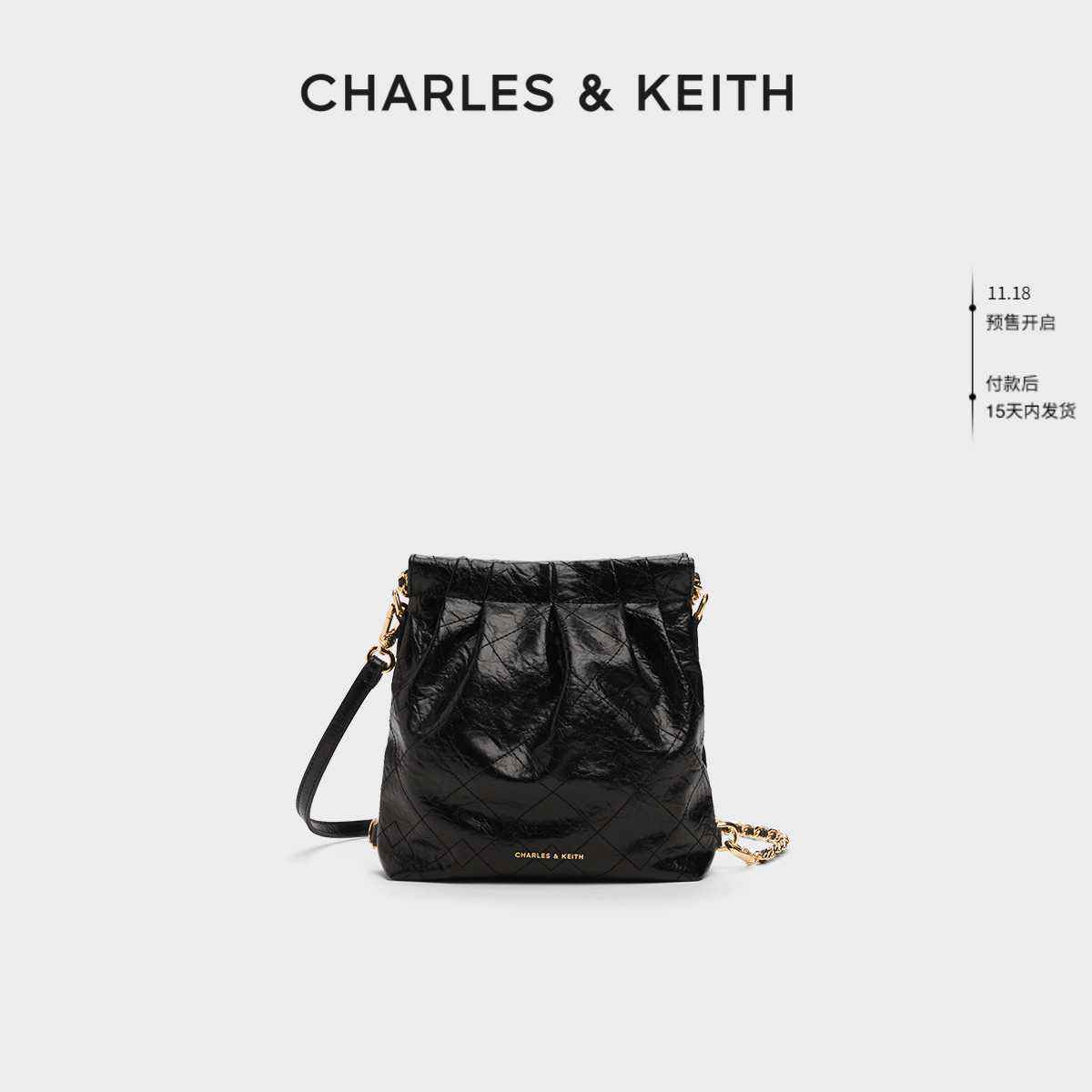 迷你流浪包 多用双肩包 菱格设计