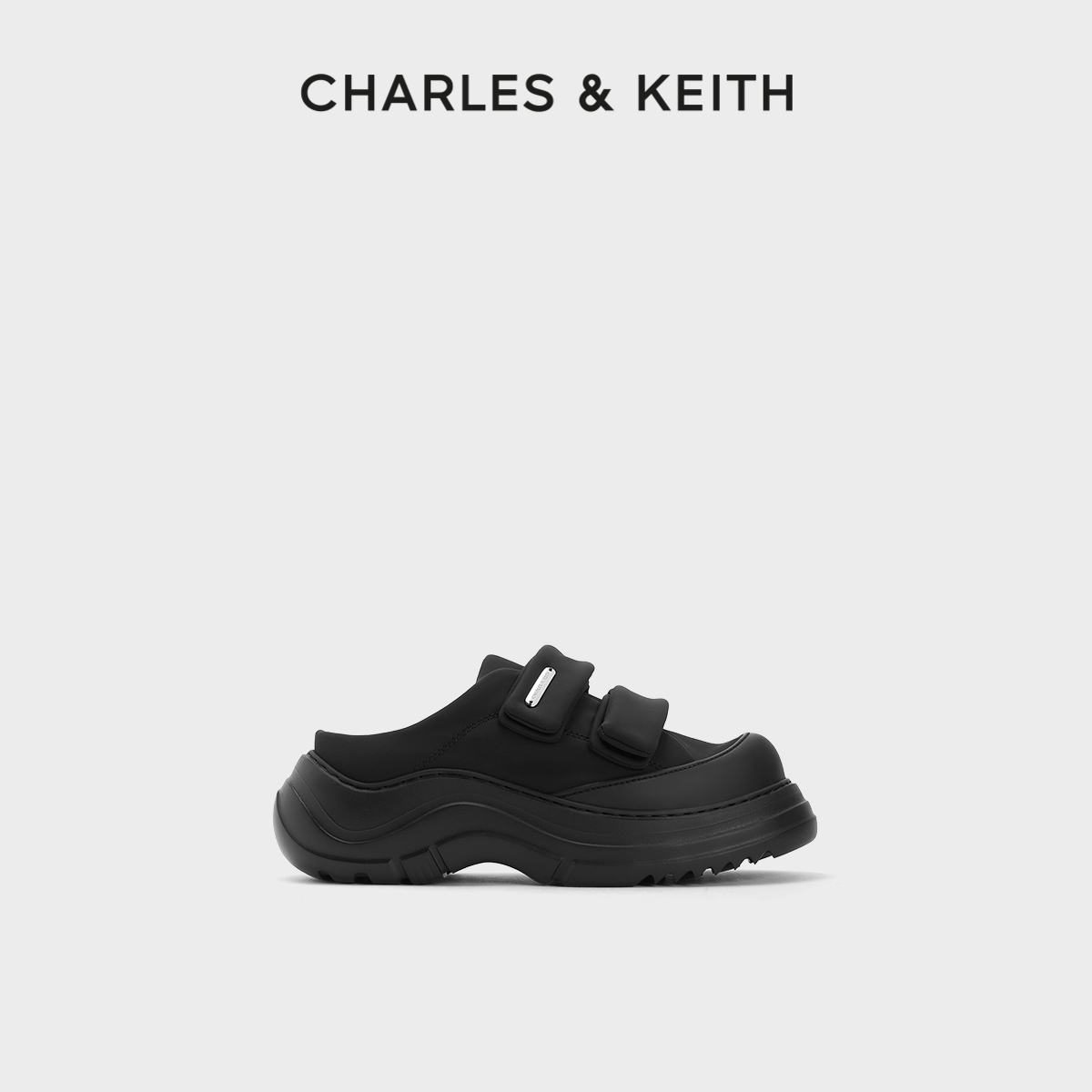 CHARLES&KEITH魔术贴穆勒鞋
