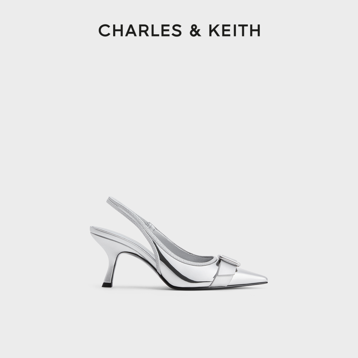 CHARLES&KEITH高跟包头凉鞋