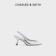 60361511气质尖头金属扣高跟包头凉鞋 CHARLES&KEITH秋冬女鞋 CK1