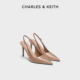 单鞋 CHARLES&KEITH26春新款 细跟凉鞋 60280496漆皮尖头高跟鞋 CK1