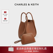 CHARLES&KEITH女包CK2 新年礼物 30782647通勤单肩托特包子母包