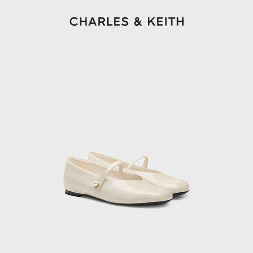 CHARLES&KEITH复古平底玛丽珍鞋