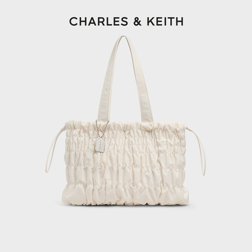 大容量褶皱托特包CHARLESKEITH