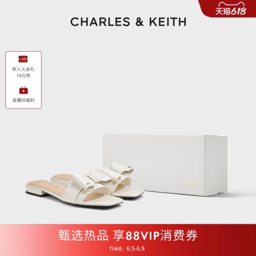 复古方头 舒适平底 立体蝴蝶结