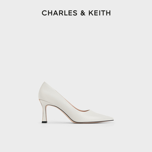 60361500简约尖头浅口通勤高跟鞋 单鞋 CHARLES&KEITH24春新款 CK1