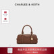 CHARLES&KEITH26春新款 CK2 30782785复古手提斜挎托特包波士顿包
