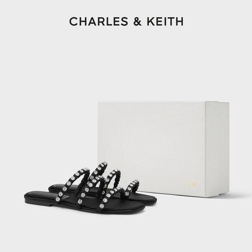 CHARLES&KEITH平底一字拖鞋