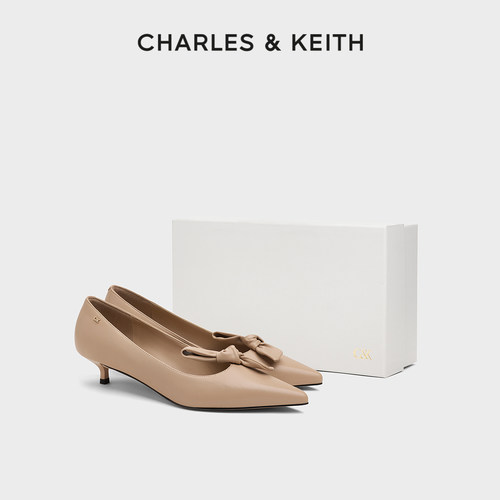 羊皮革尖头单鞋CHARLES＆KEITH